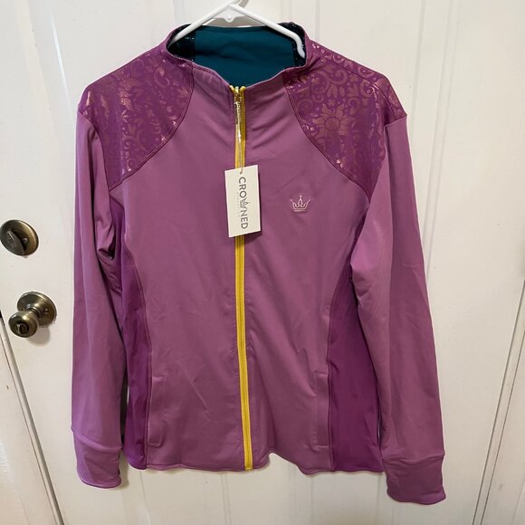 Crowned Athletics - Golden Fate - Reversible Jacket - NWT - XXL - Disney Tangled - Picture 2 of 15